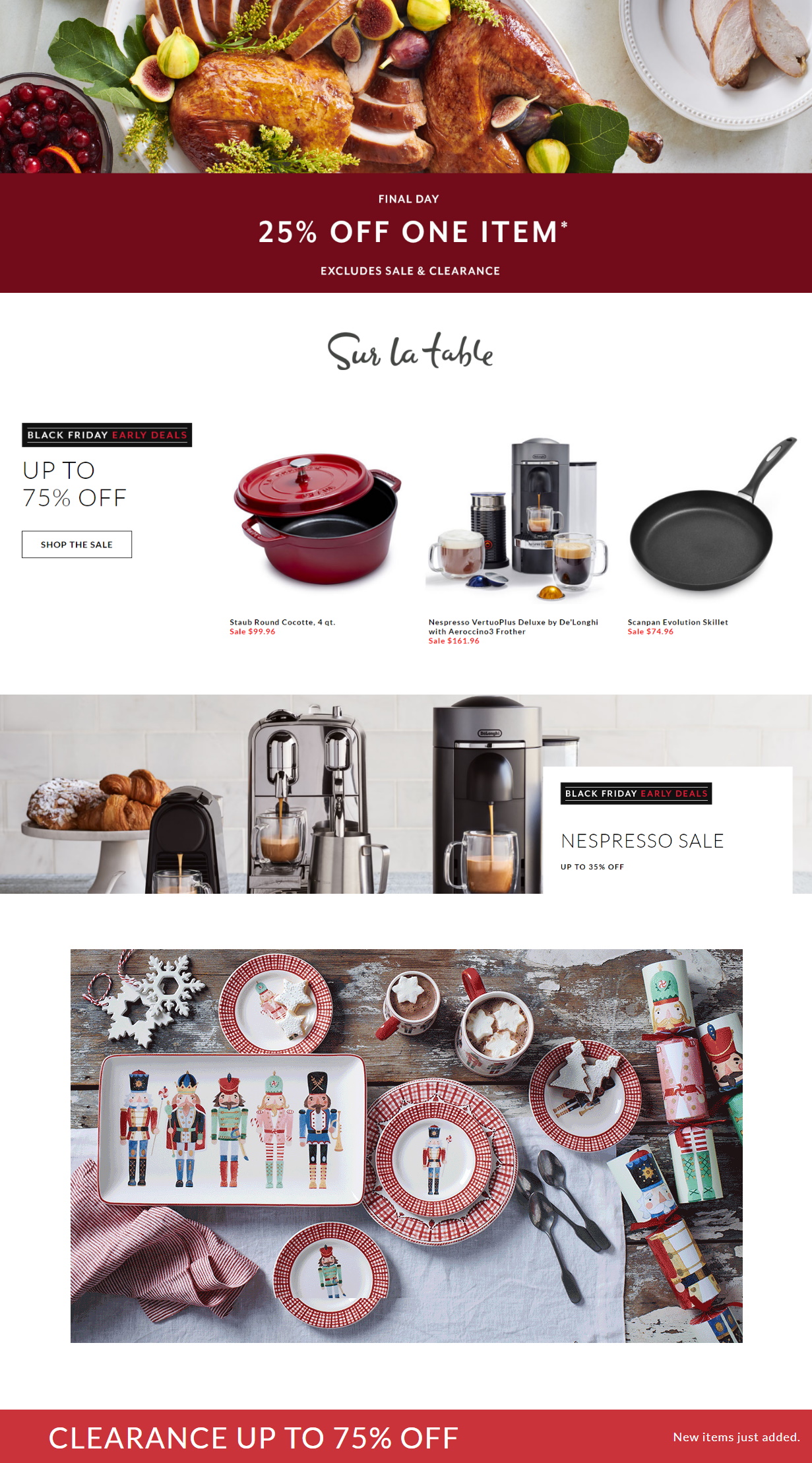Catalogue Sur La Table Black Friday Ad 2019 from 11/26/2019