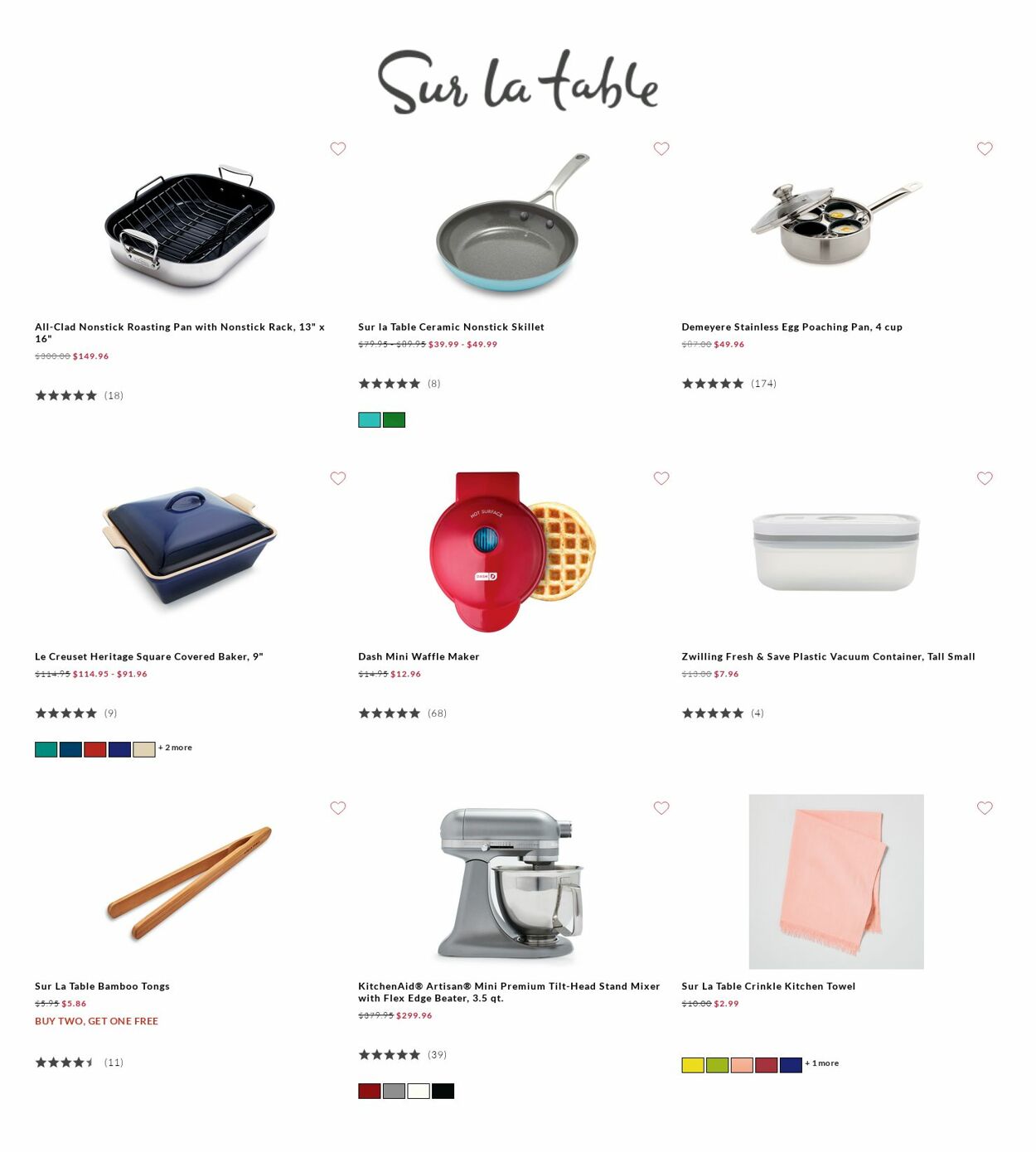 Catalogue Sur La Table from 12/01/2022