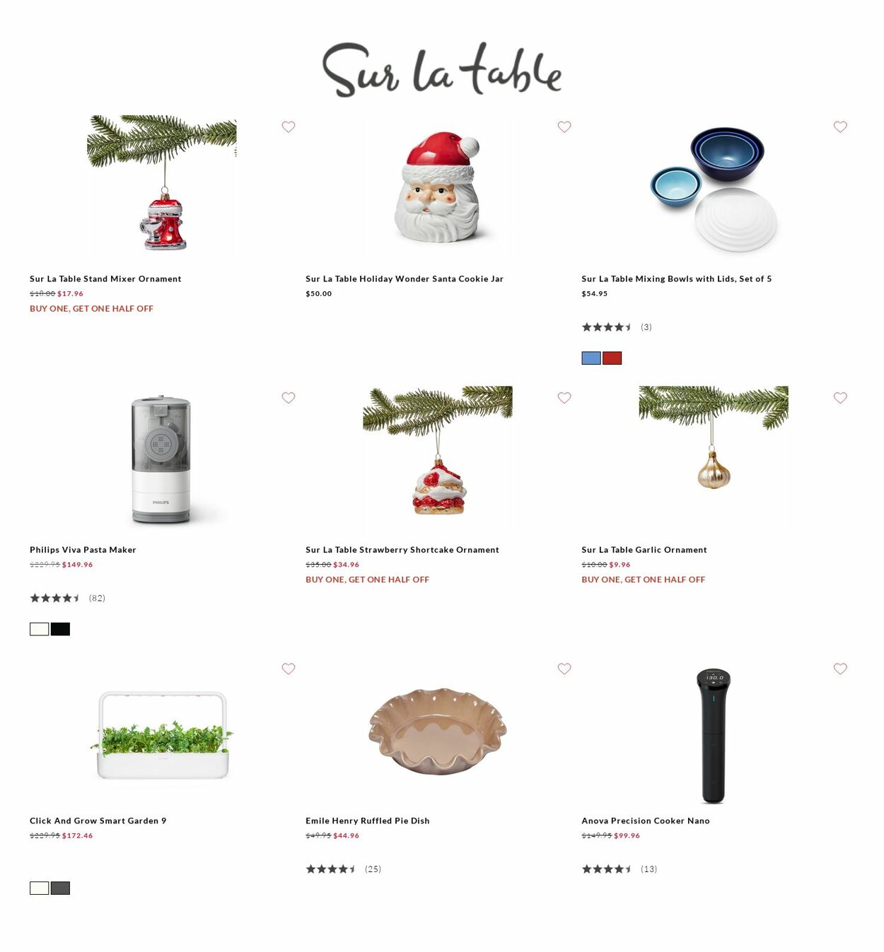 Catalogue Sur La Table from 12/15/2022