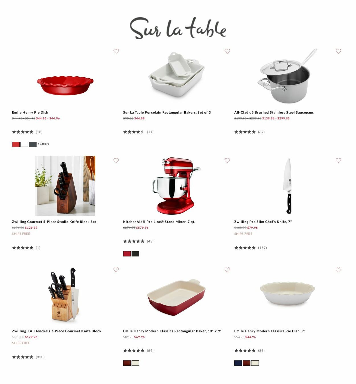 Catalogue Sur La Table from 12/29/2022