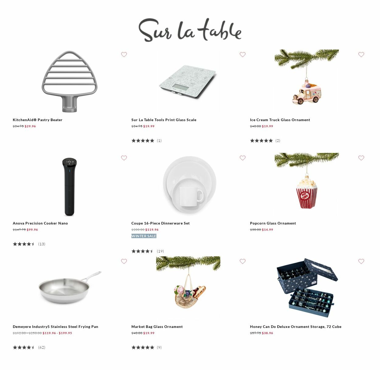 Catalogue Sur La Table from 01/12/2023