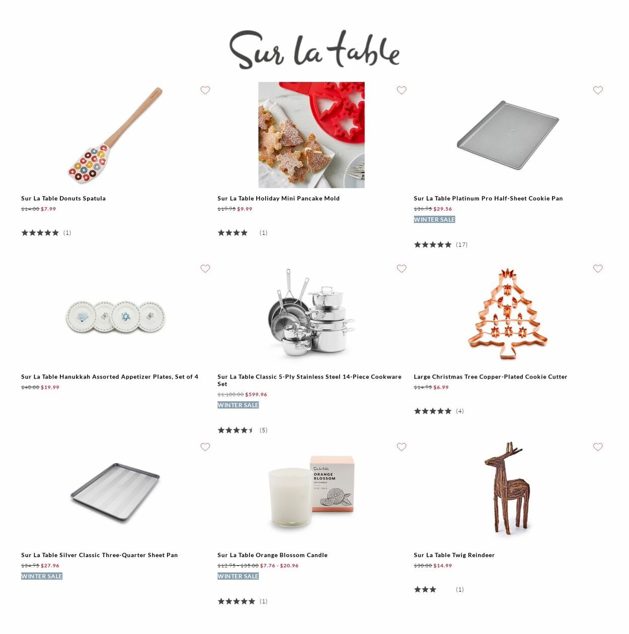 Catalogue Sur La Table from 01/12/2023