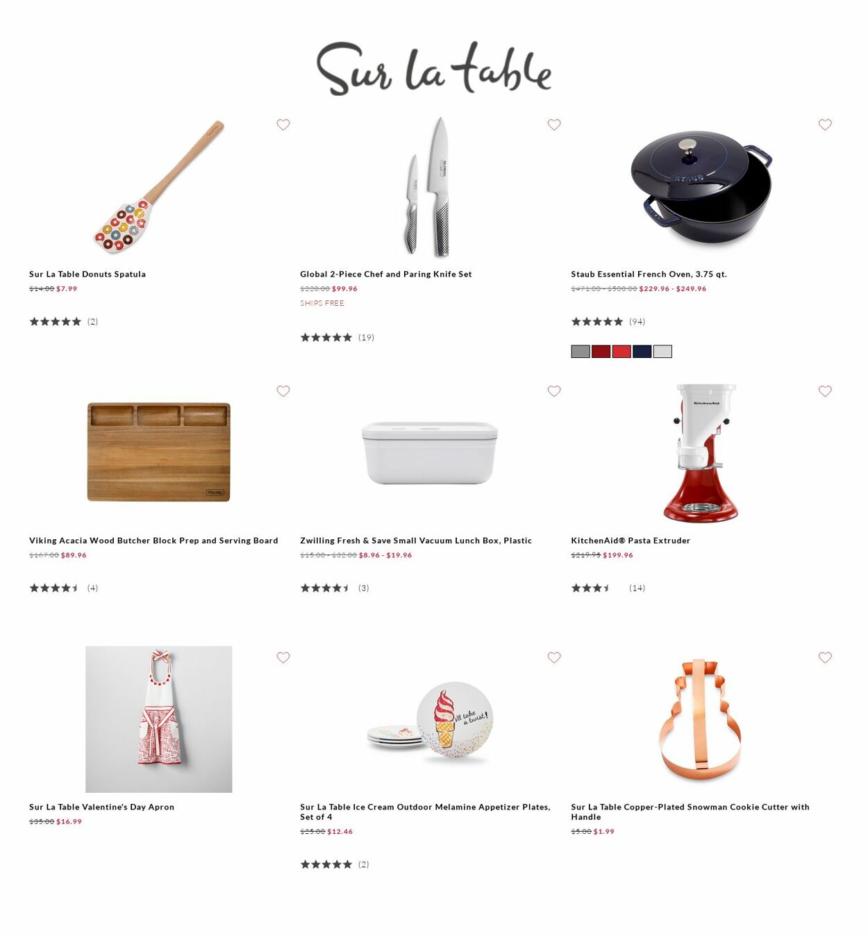 Catalogue Sur La Table from 02/16/2023