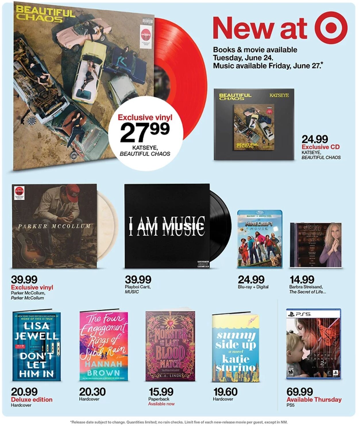 Catalogue Target from 06/22/2025
