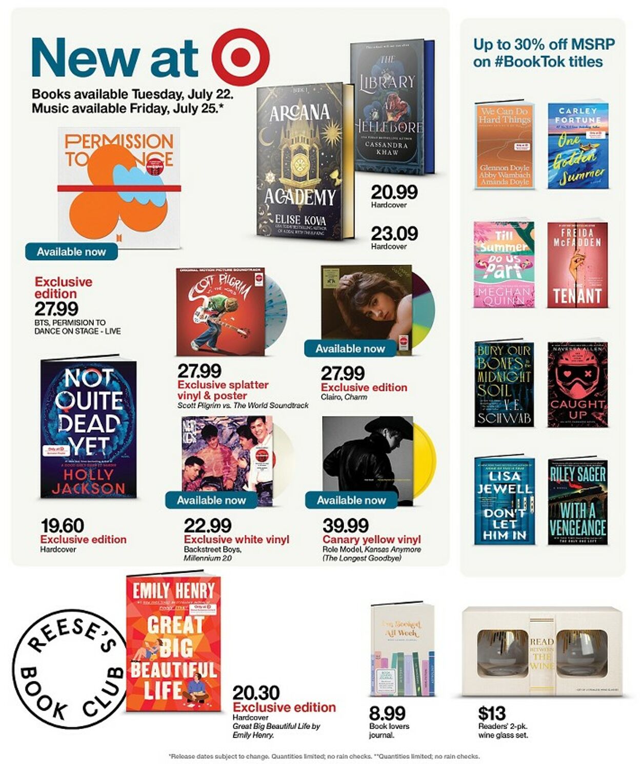 Catalogue Target from 07/20/2025