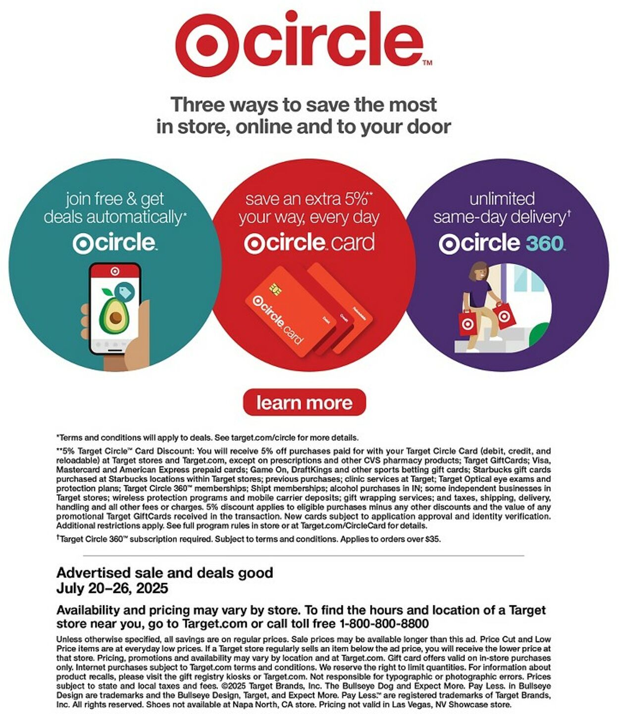 Catalogue Target from 07/20/2025