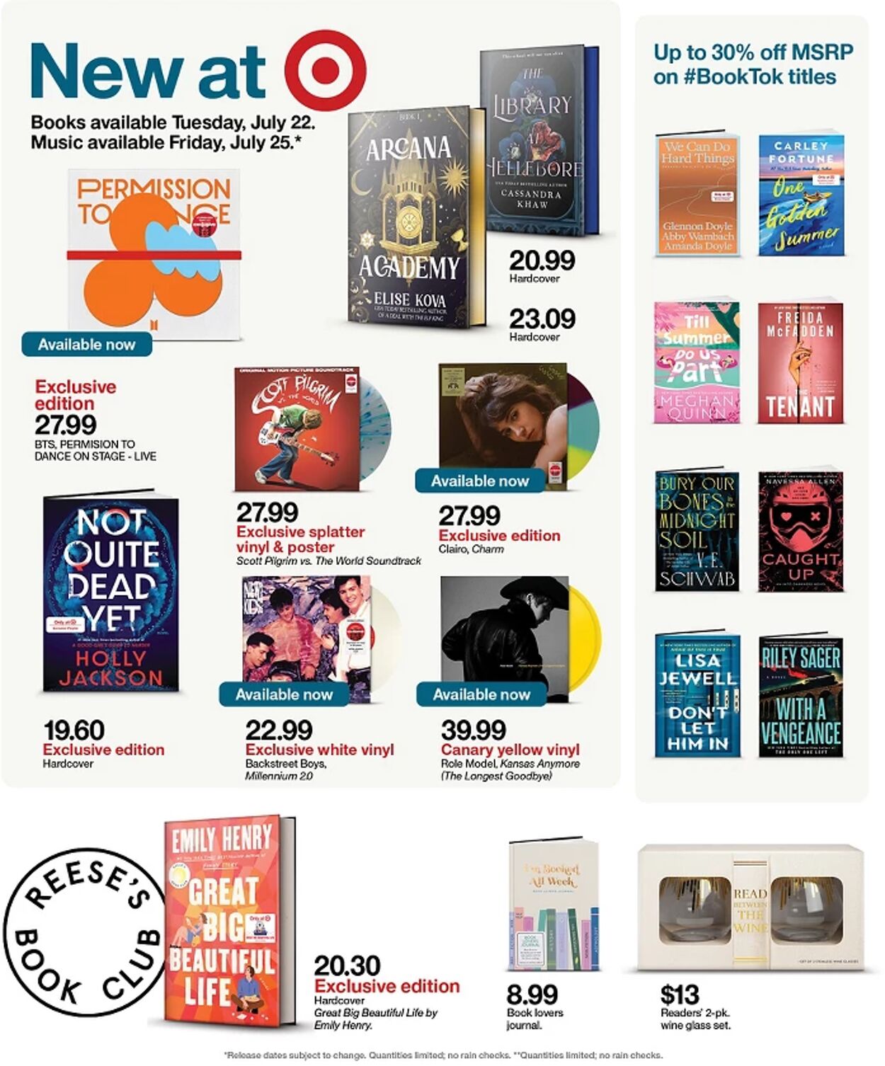 Catalogue Target from 07/20/2025