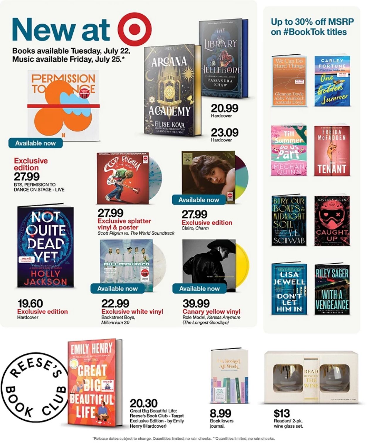 Catalogue Target from 07/20/2025