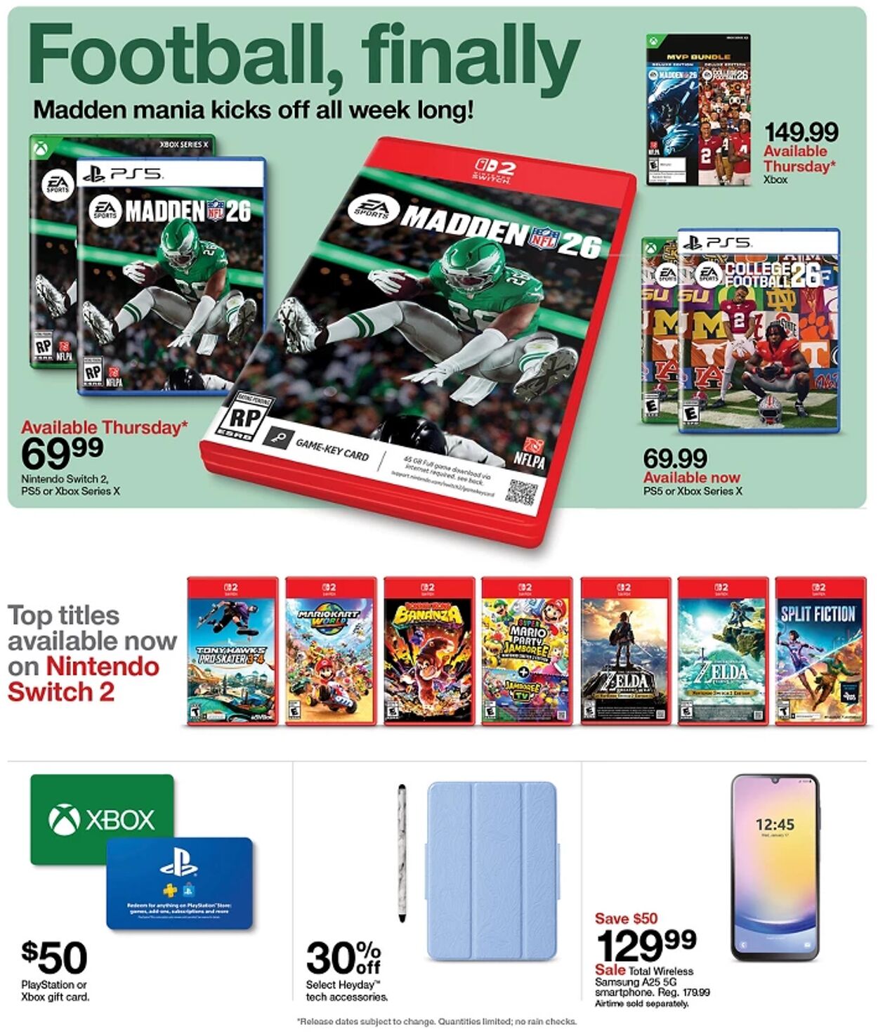 Catalogue Target from 08/10/2025