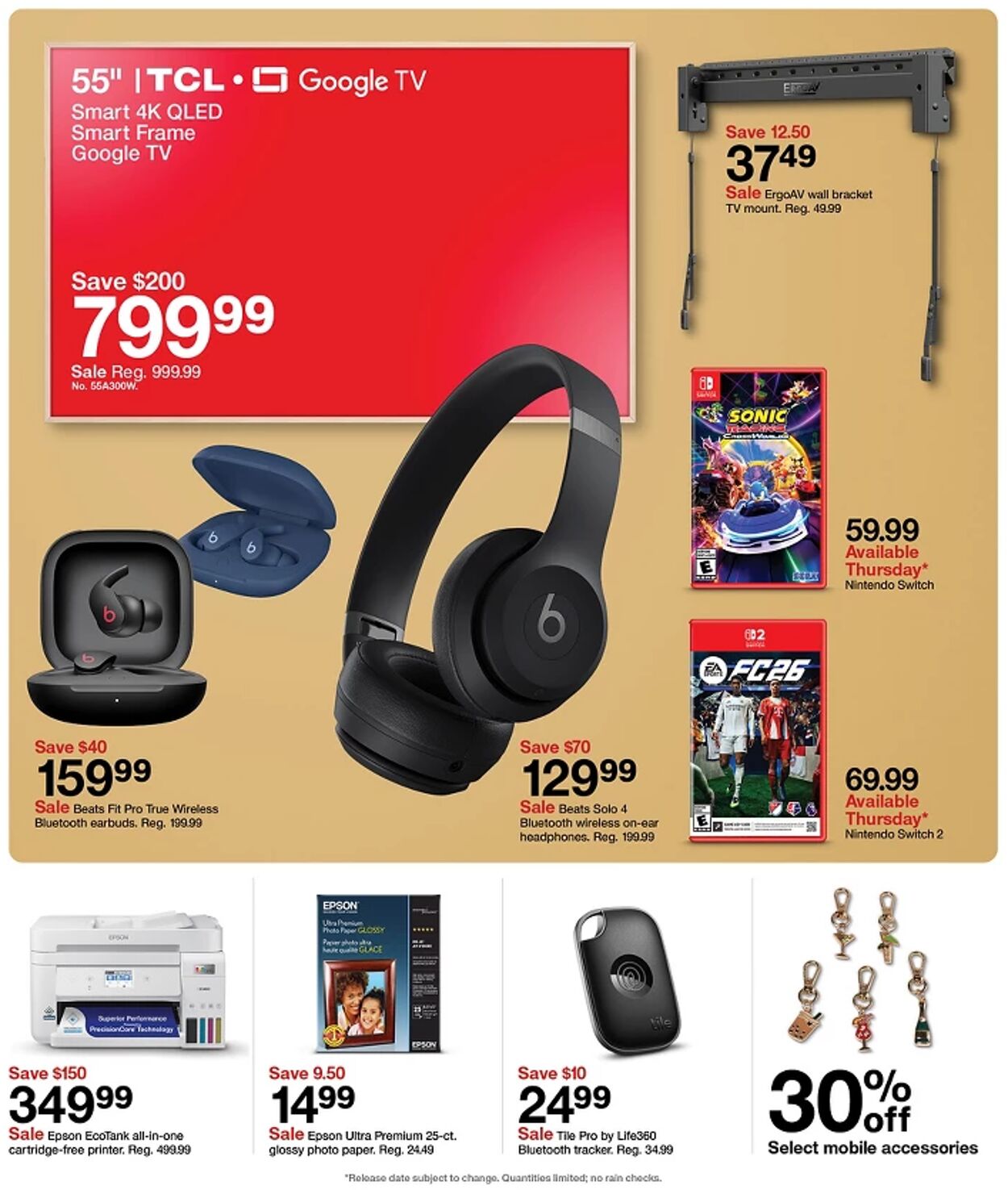 Catalogue Target from 09/14/2025