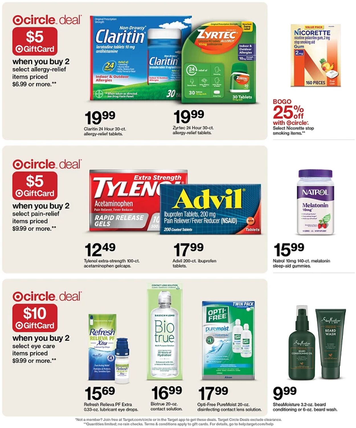 Catalogue Target from 09/21/2025