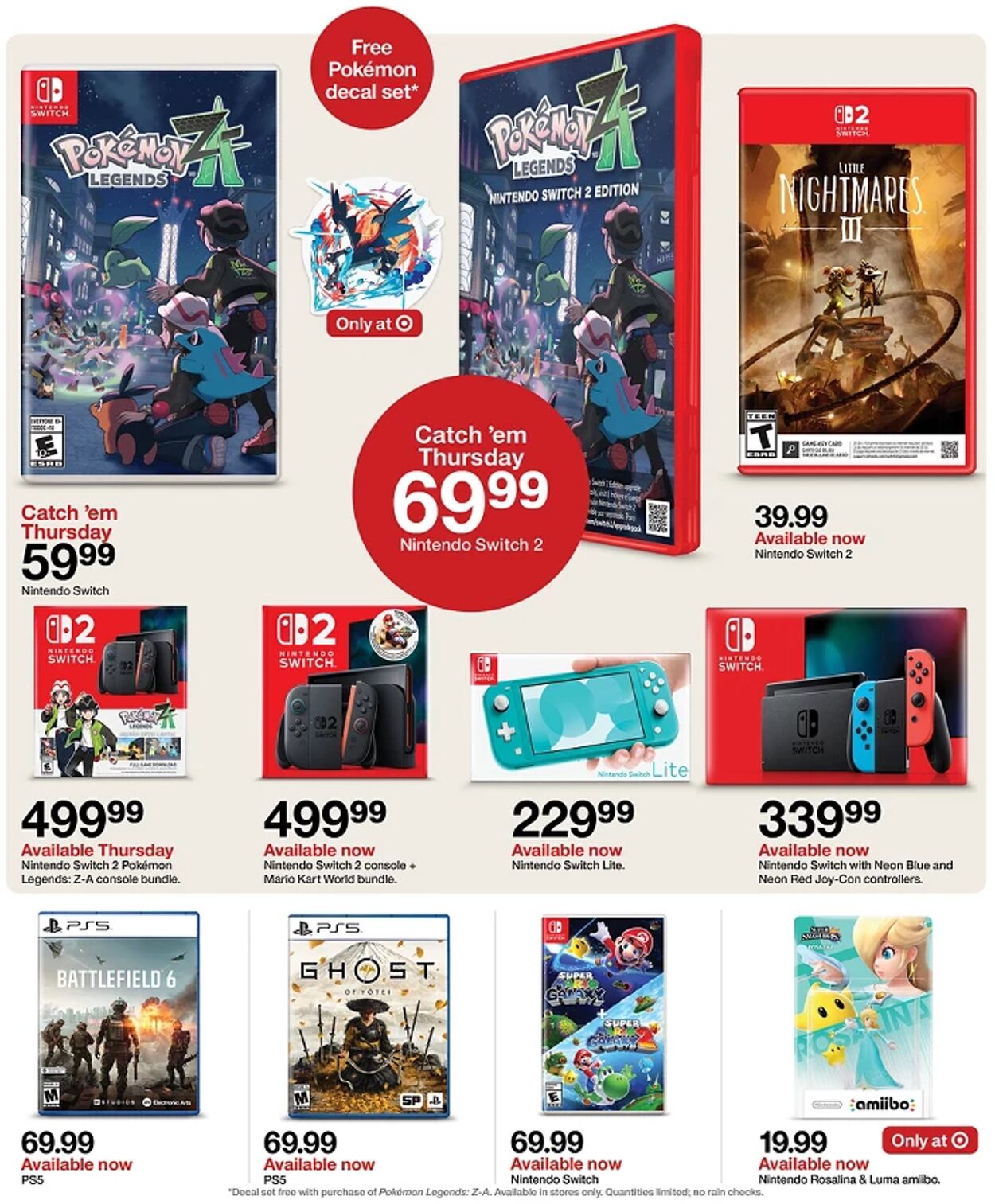 Catalogue Target from 10/12/2025