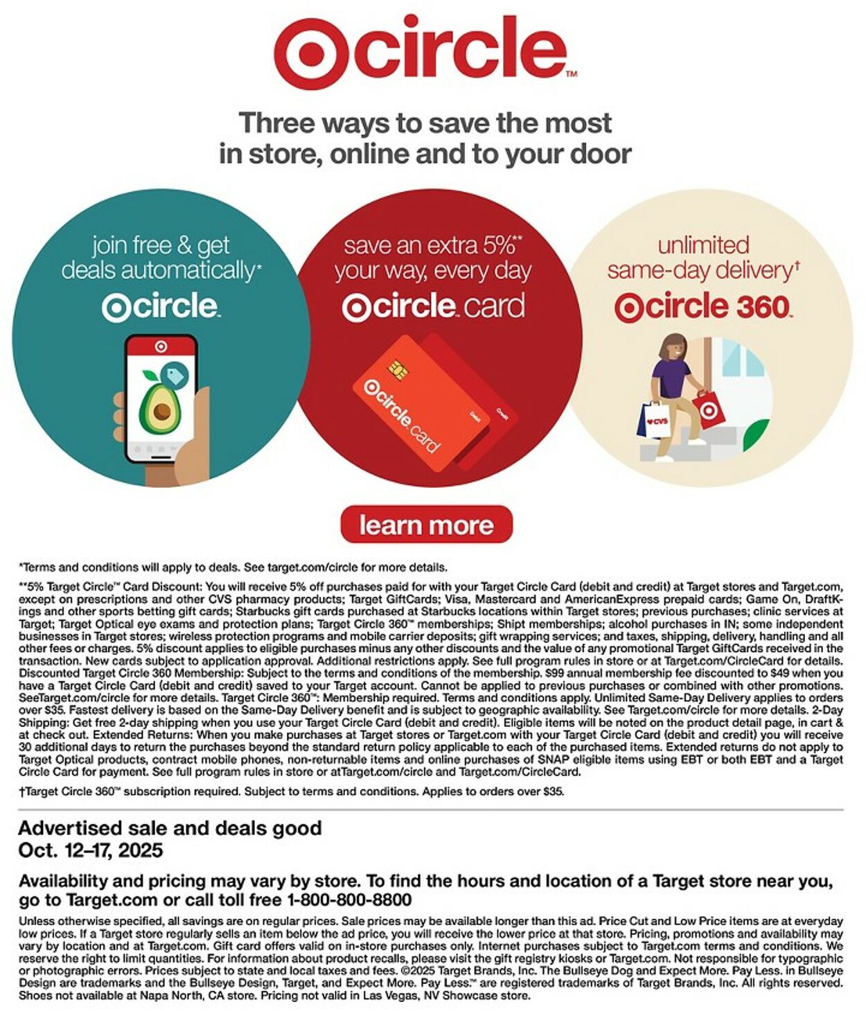 Catalogue Target from 10/12/2025