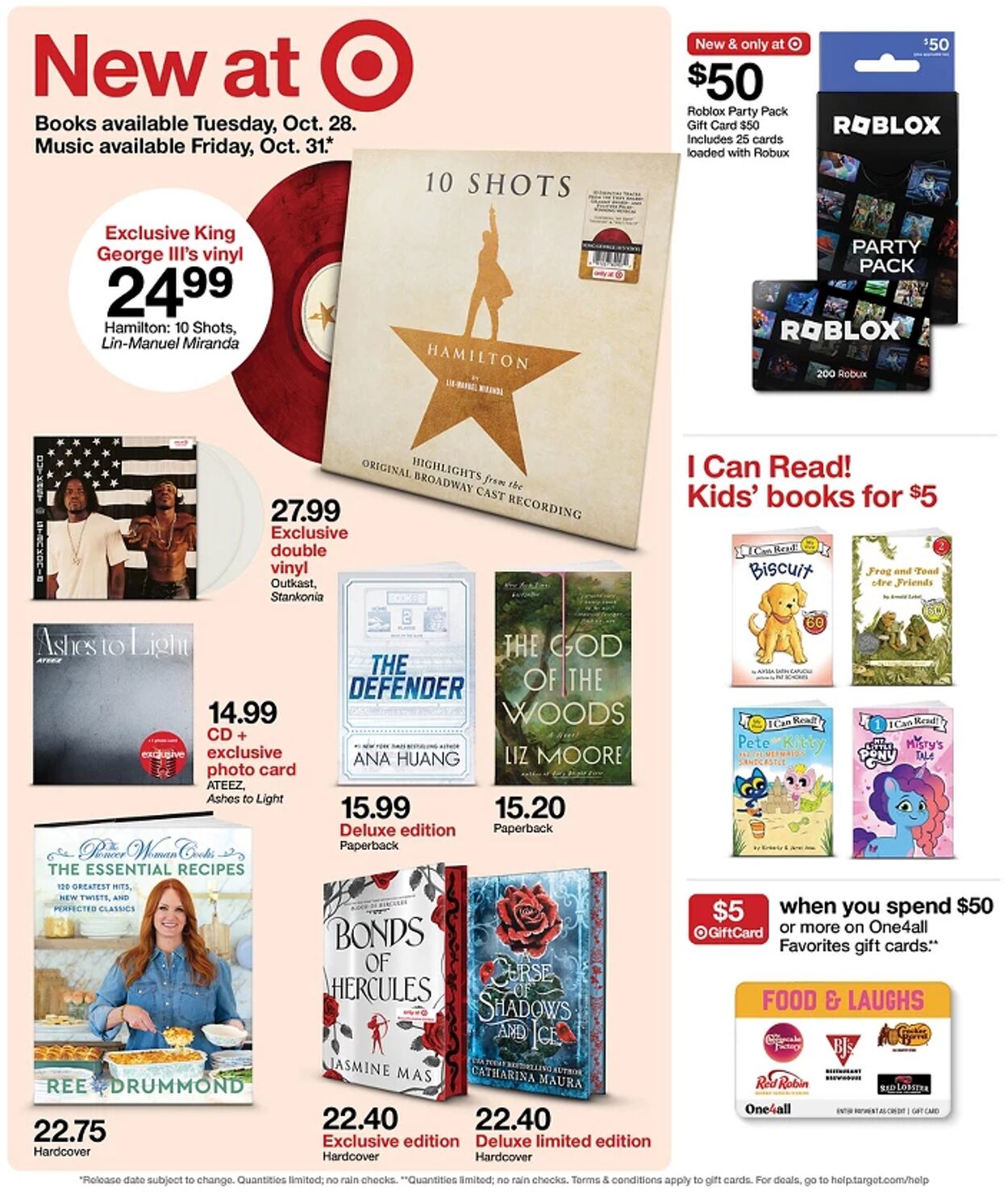 Catalogue Target from 10/26/2025