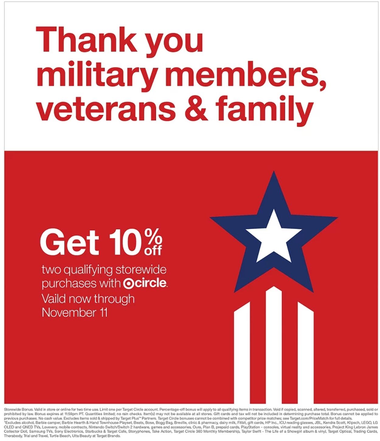 Catalogue Target from 11/09/2025