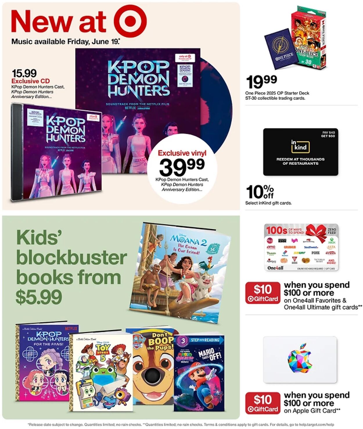 Catalogue Target from 06/14/2026