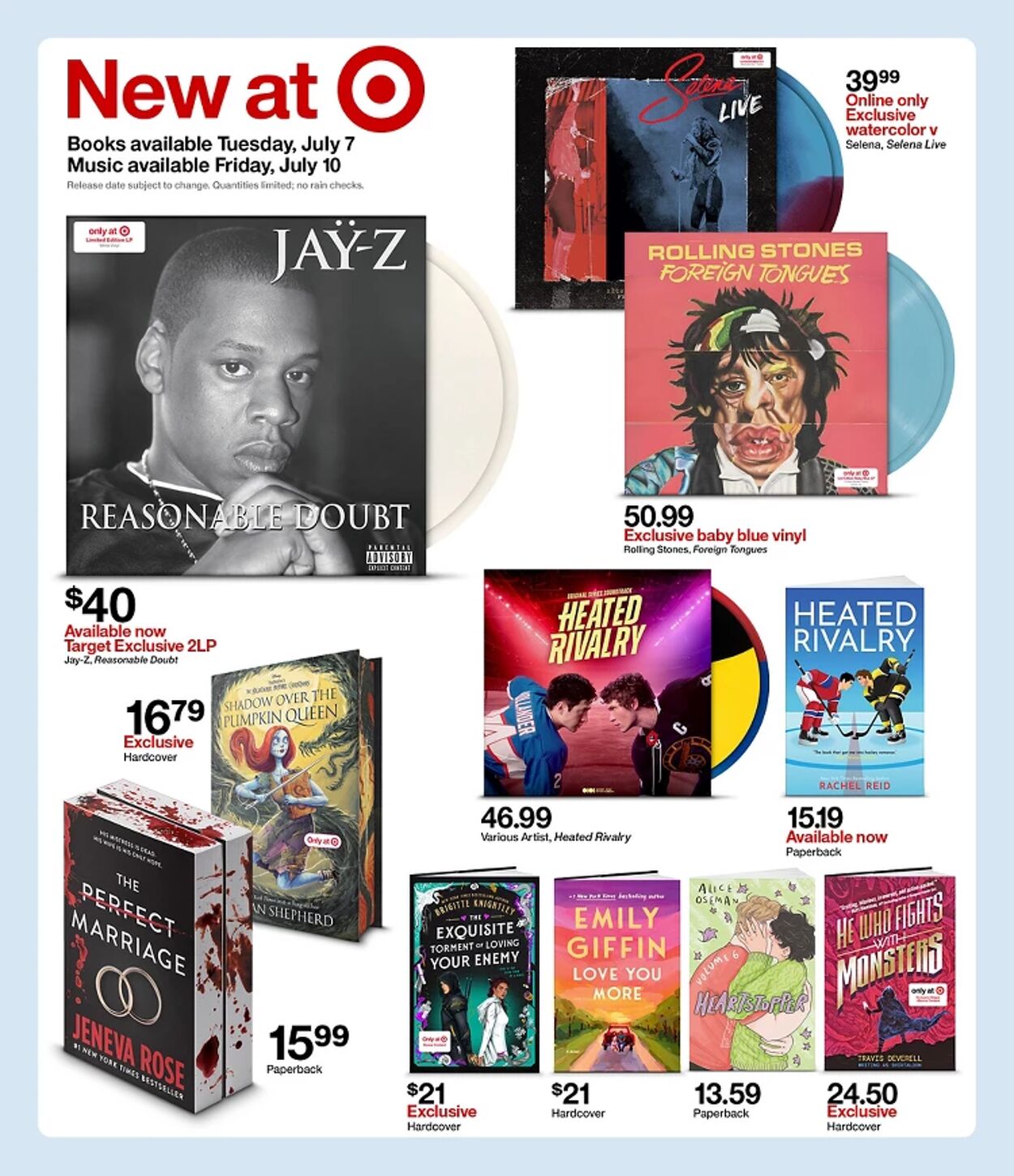 Catalogue Target from 07/05/2026