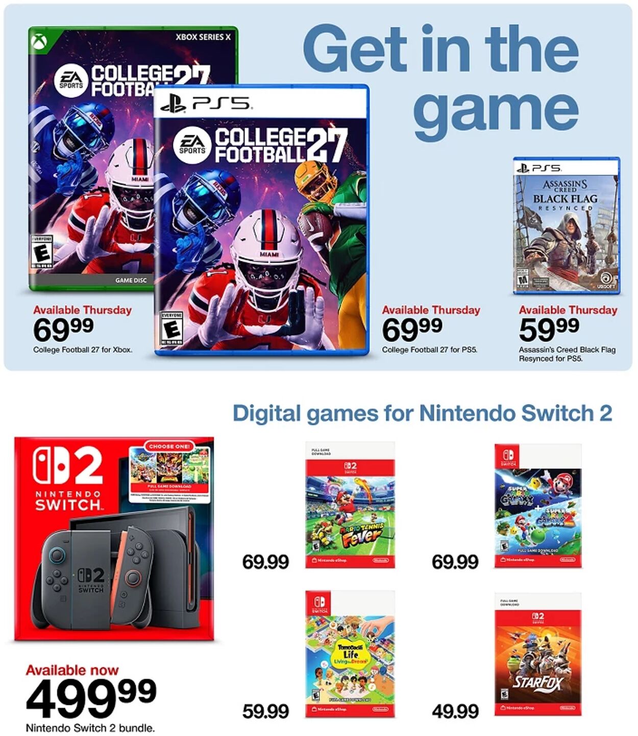 Catalogue Target from 07/05/2026