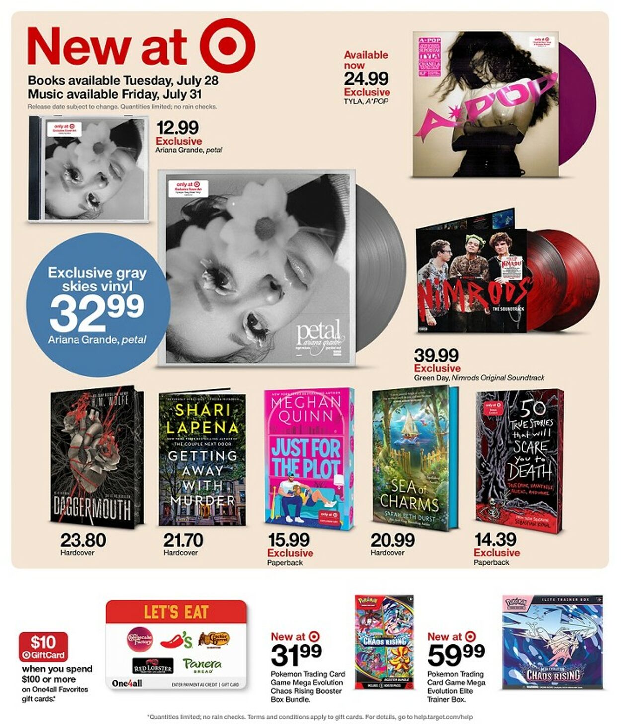 Catalogue Target from 07/26/2026