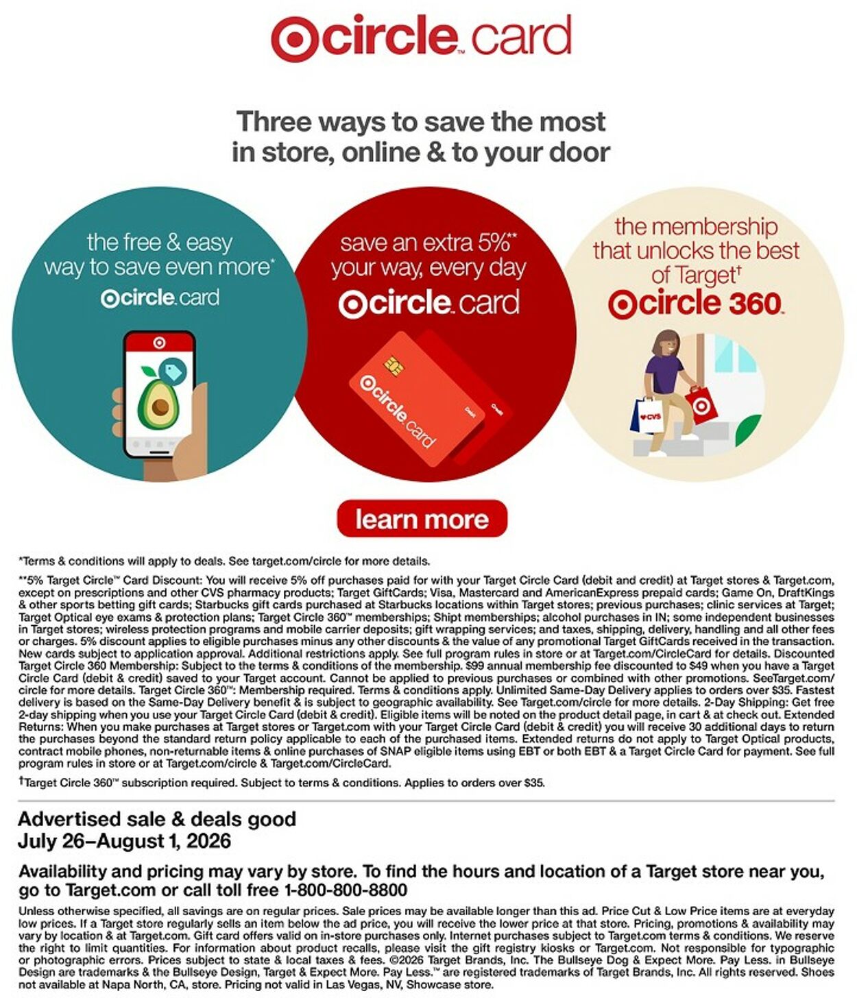 Catalogue Target from 07/26/2026