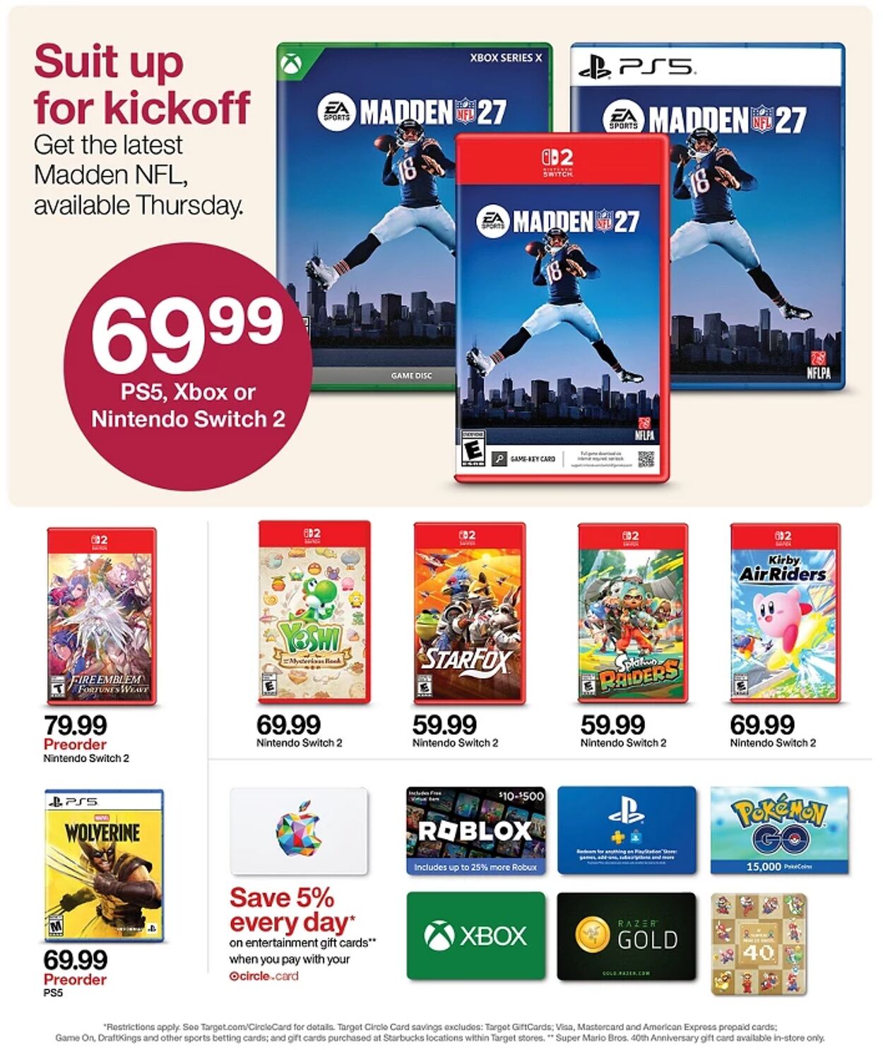 Catalogue Target from 08/09/2026