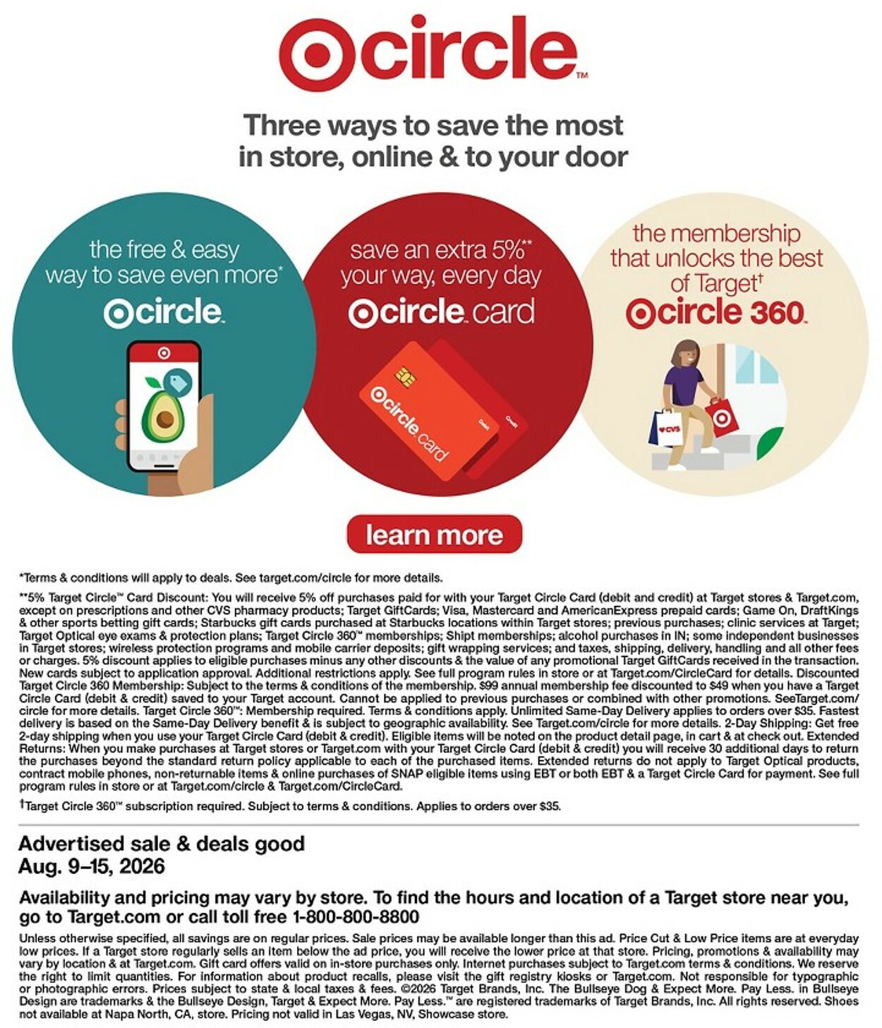 Catalogue Target from 08/09/2026