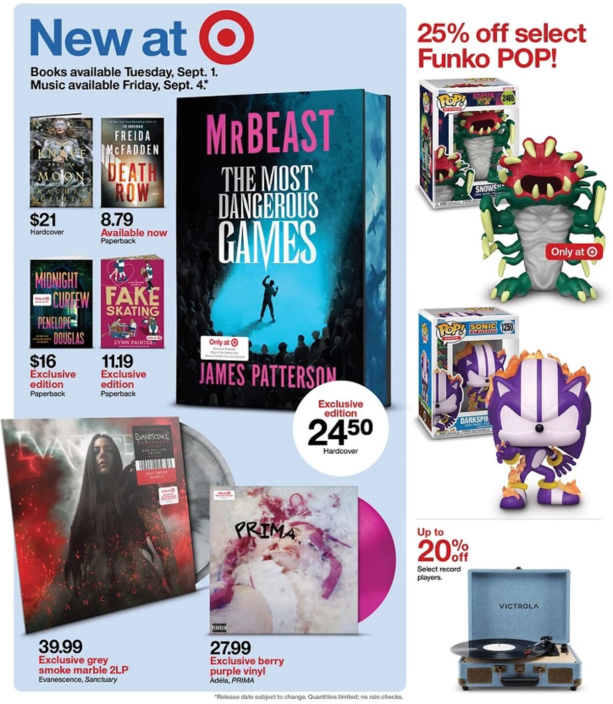 Catalogue Target from 08/30/2026