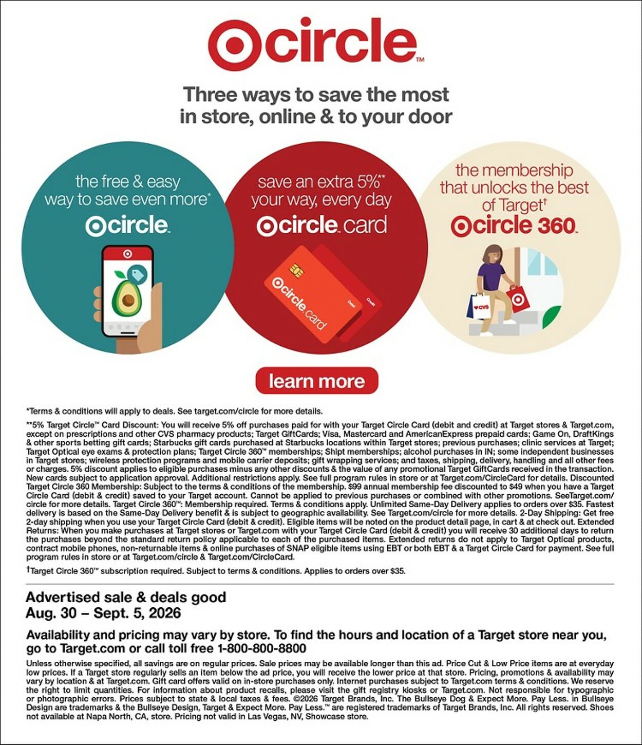 Catalogue Target from 08/30/2026