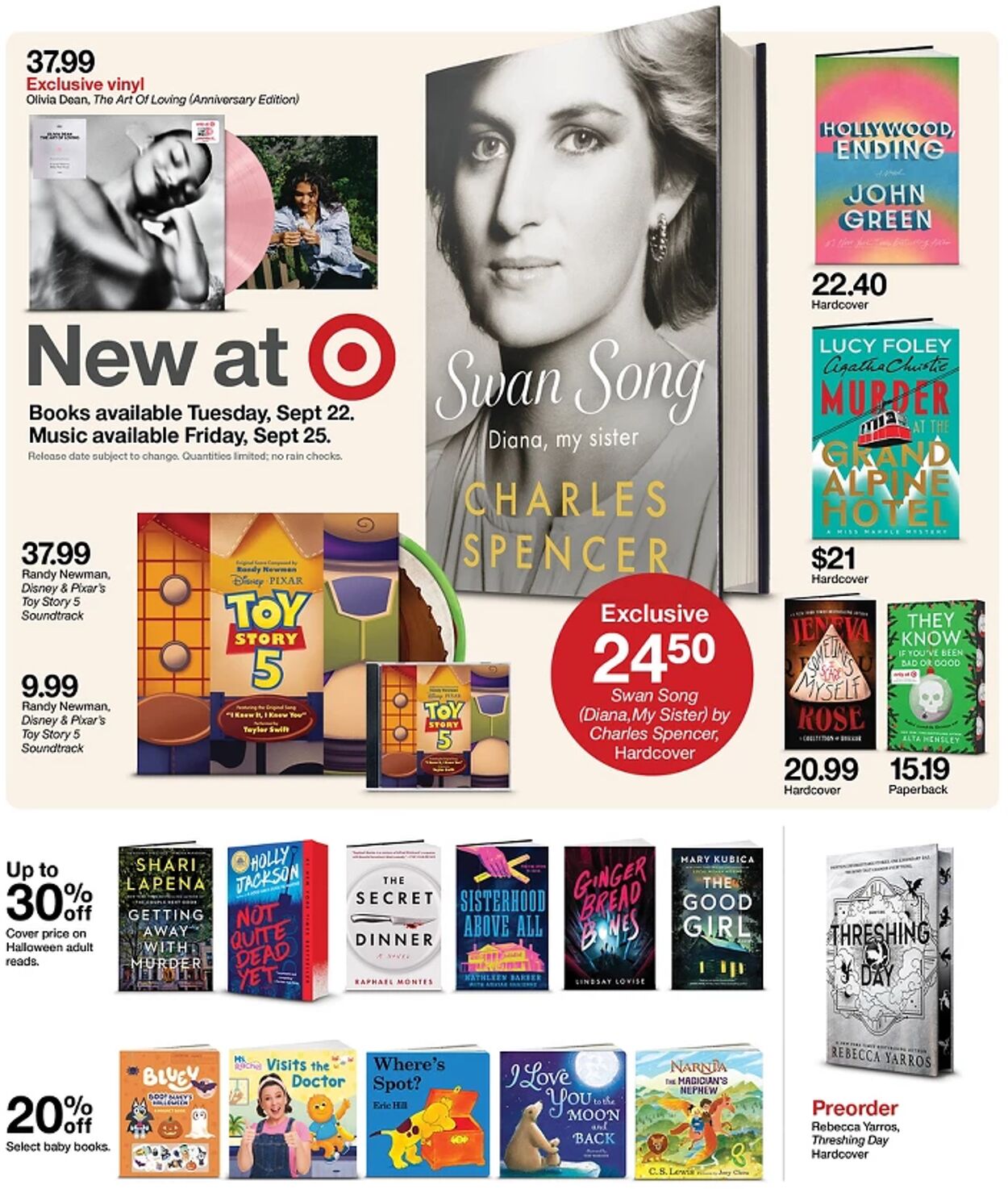 Catalogue Target from 09/20/2026