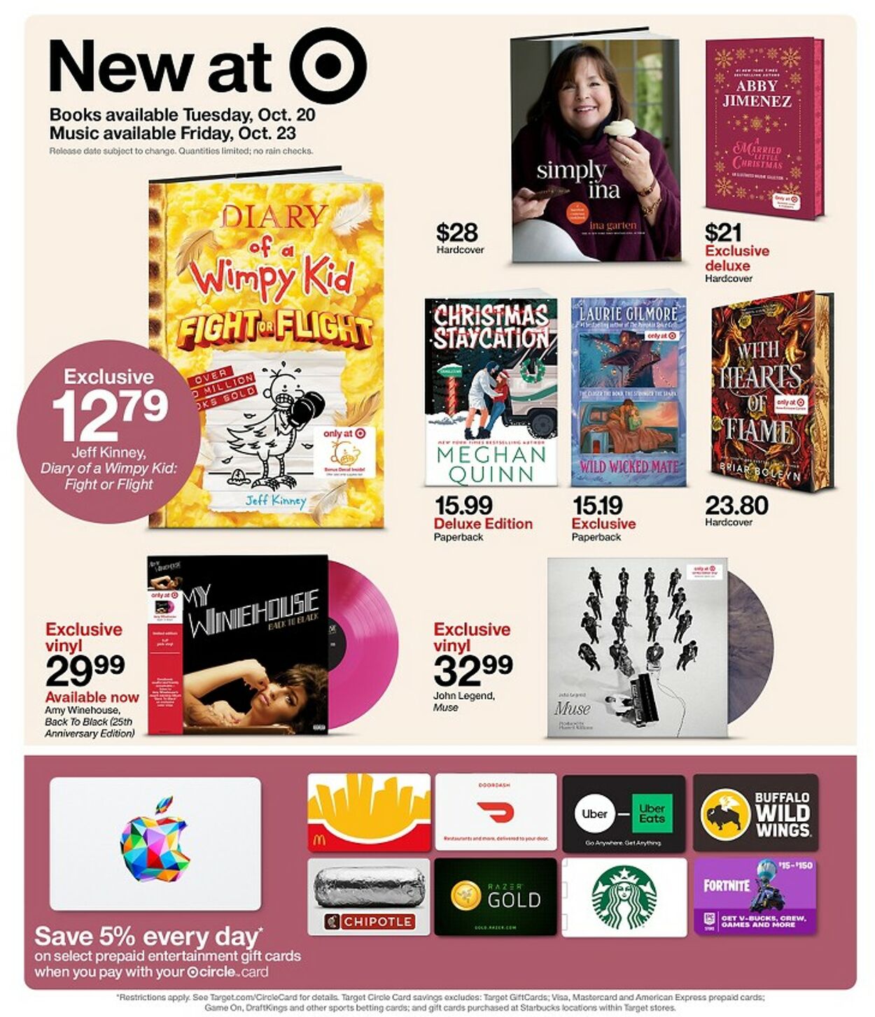 Catalogue Target from 10/18/2026