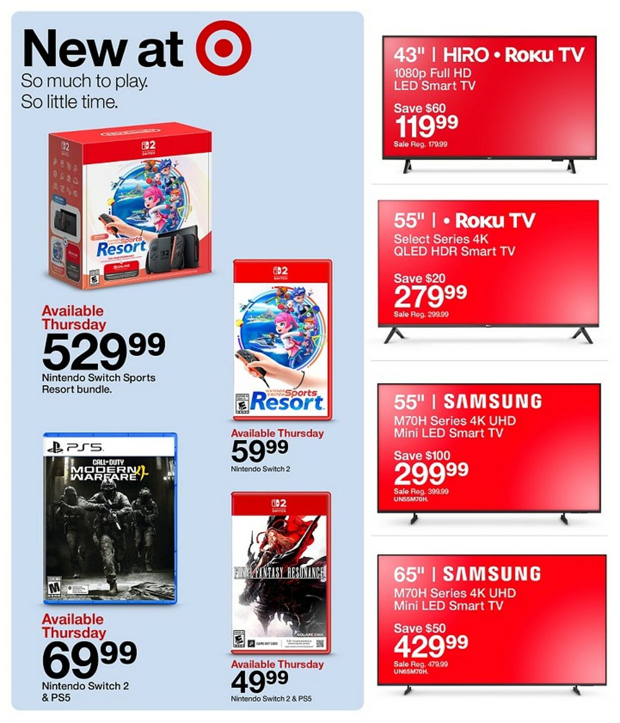 Catalogue Target from 10/18/2026