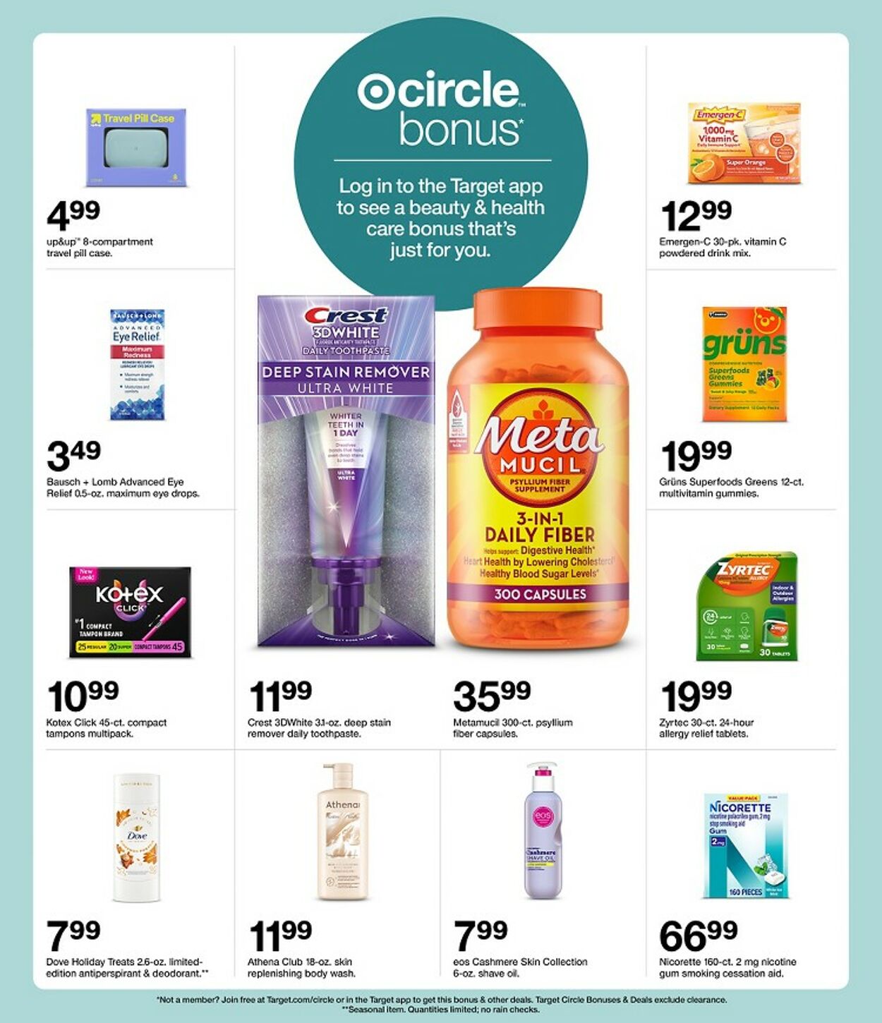 Catalogue Target from 10/18/2026