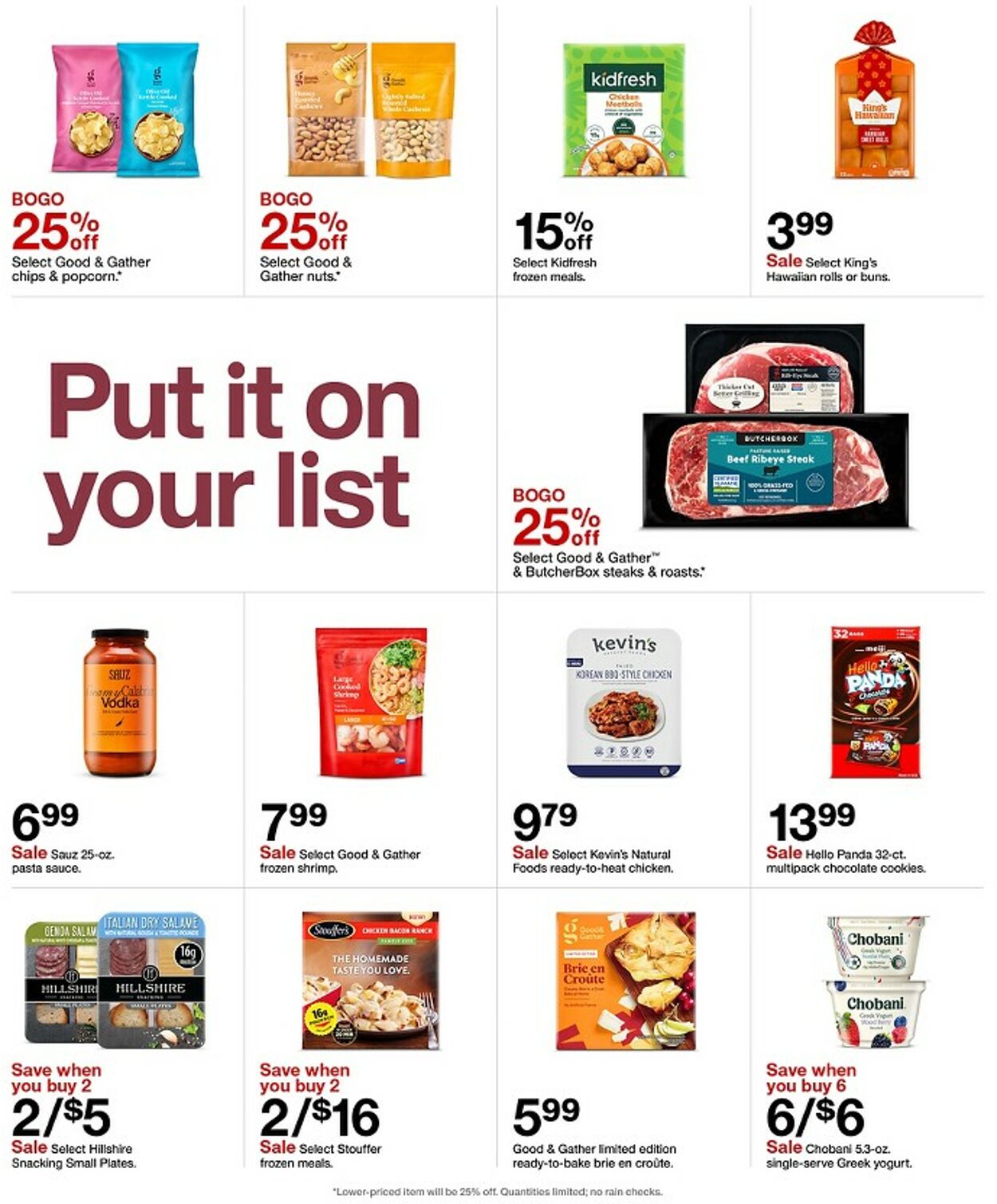 Catalogue Target from 10/18/2026
