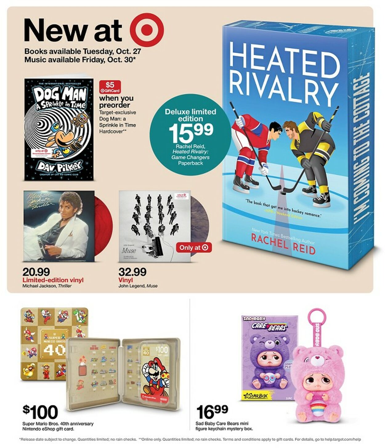 Catalogue Target from 10/25/2026