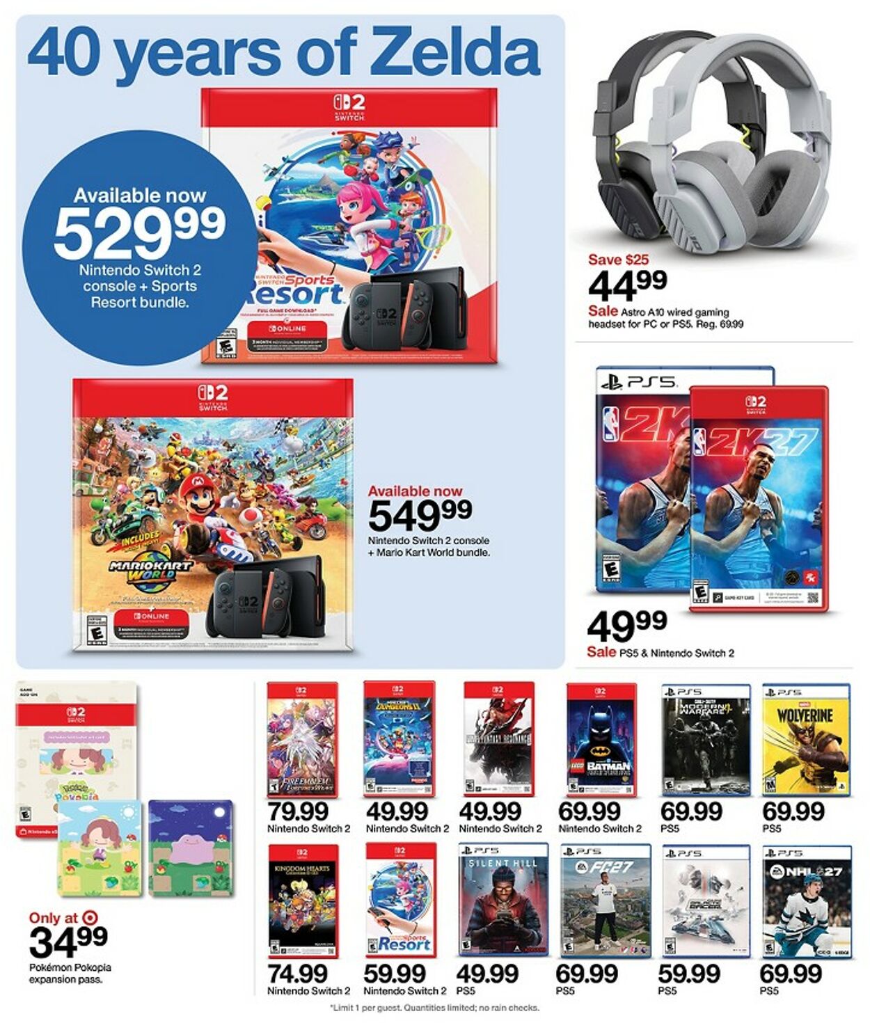 Catalogue Target from 10/25/2026