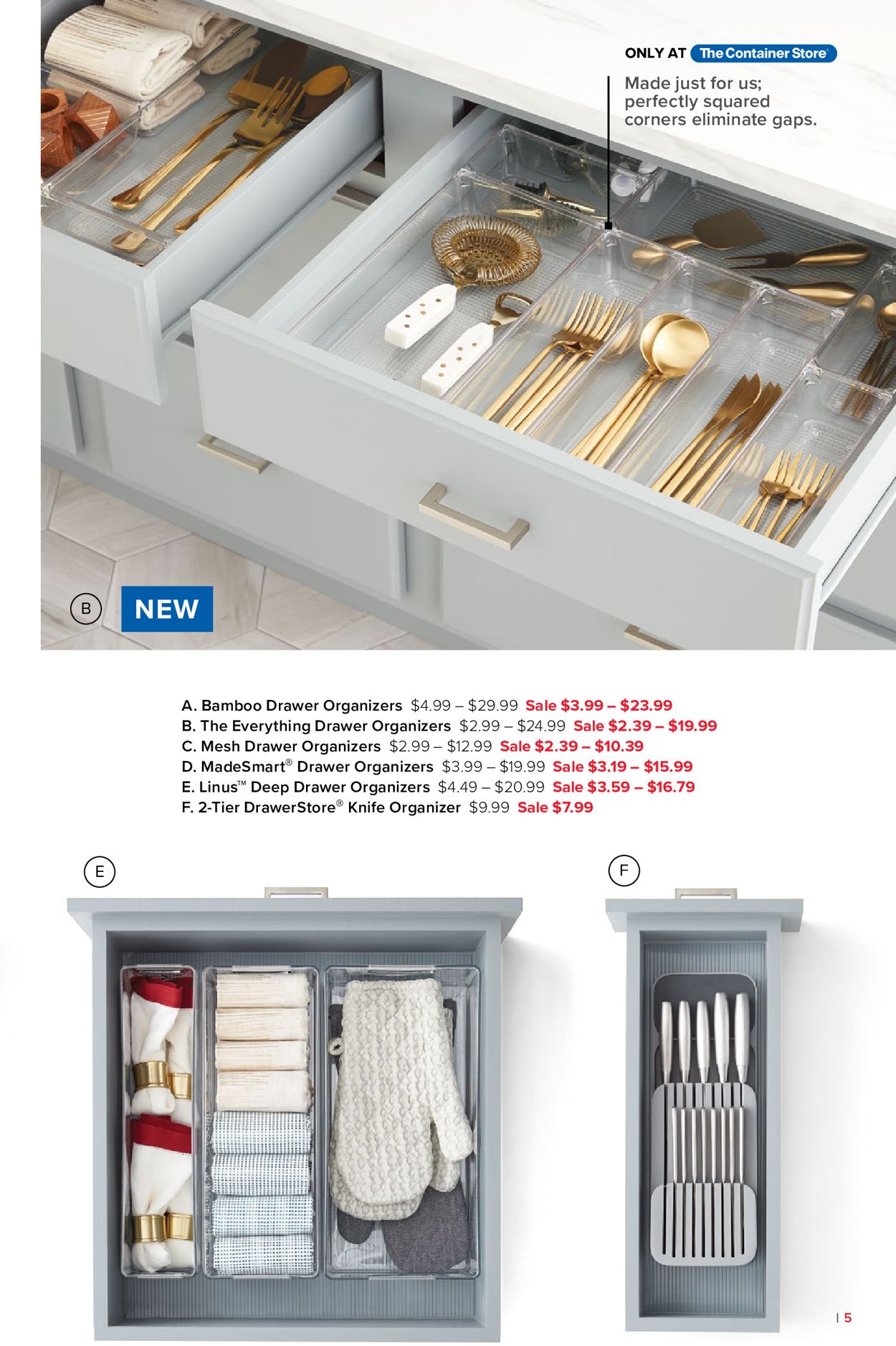 Catalogue The Container Store from 09/01/2019