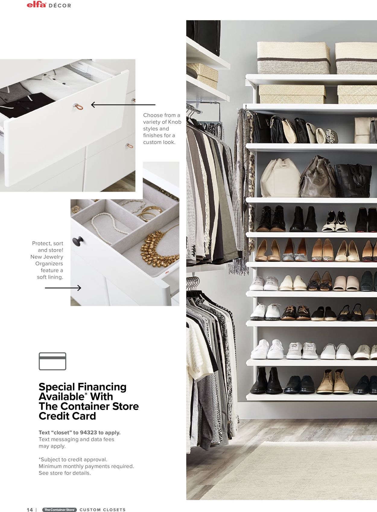 Catalogue The Container Store from 10/01/2019