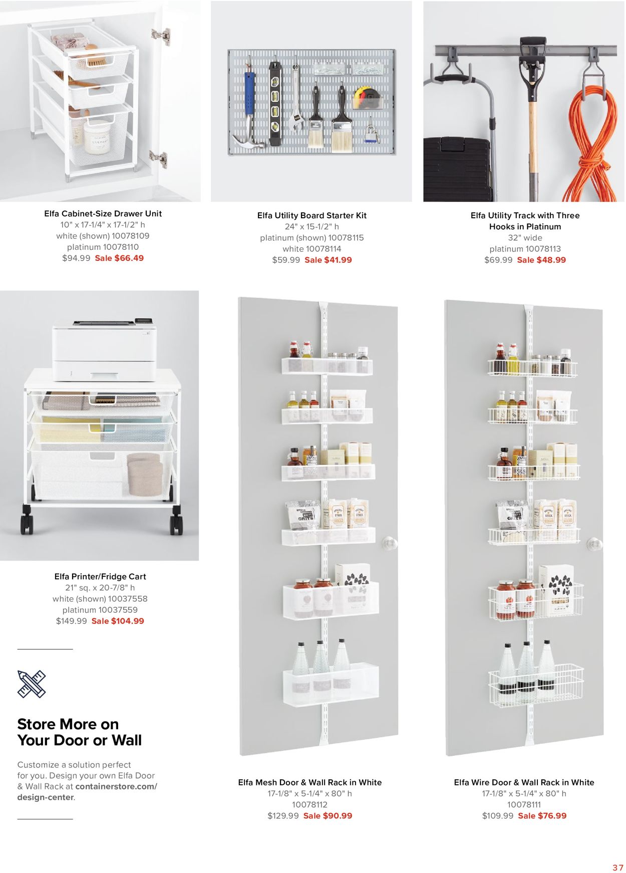 Catalogue The Container Store from 12/18/2019
