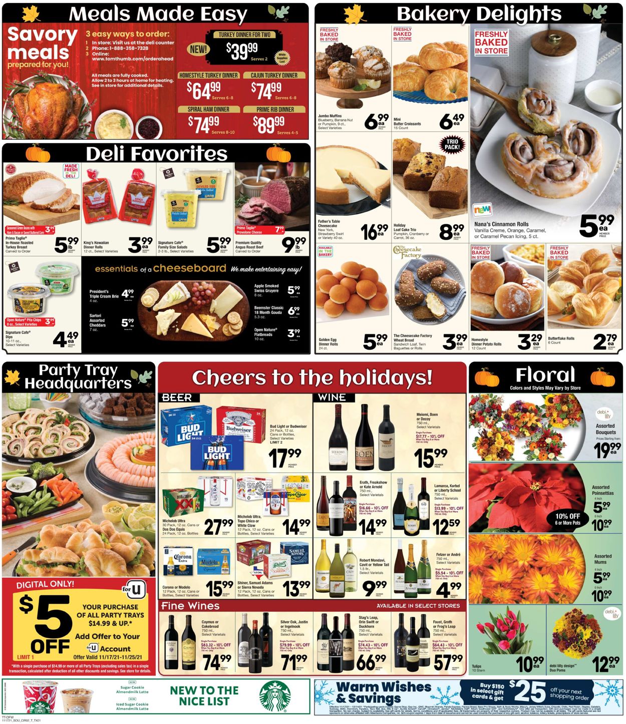 Catalogue Tom Thumb THANKSGIVING 2021 from 11/17/2021