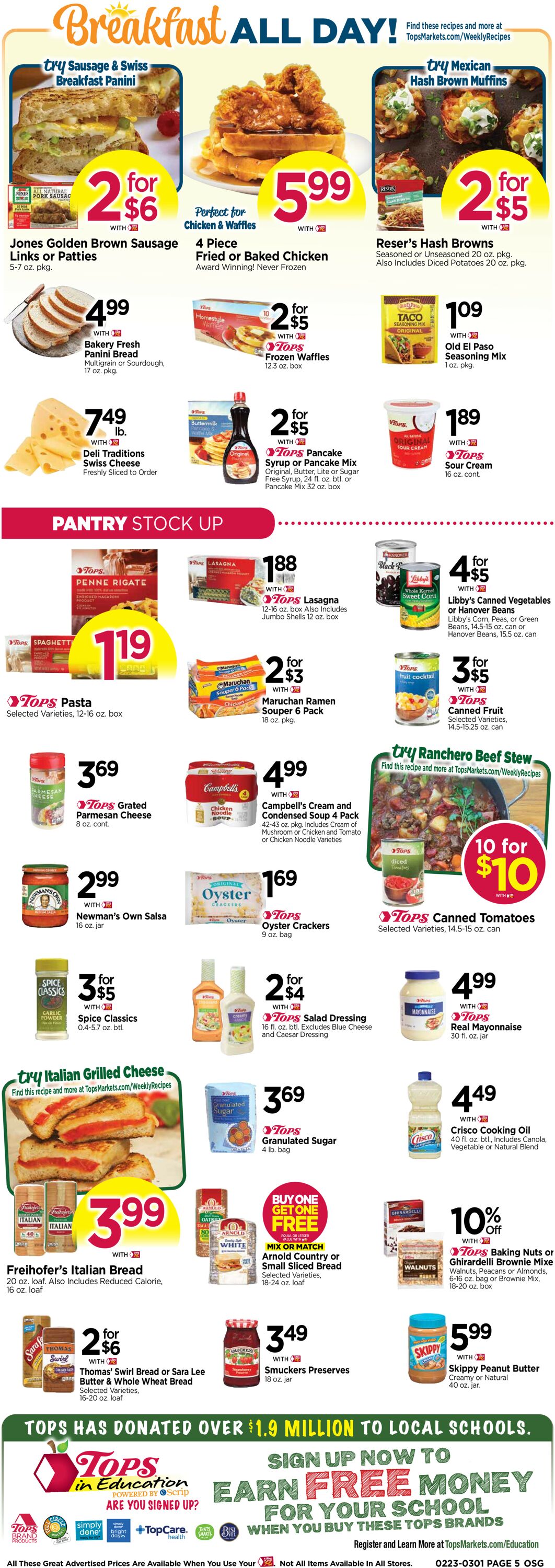 Catalogue Tops Friendly Markets from 02/27/2025