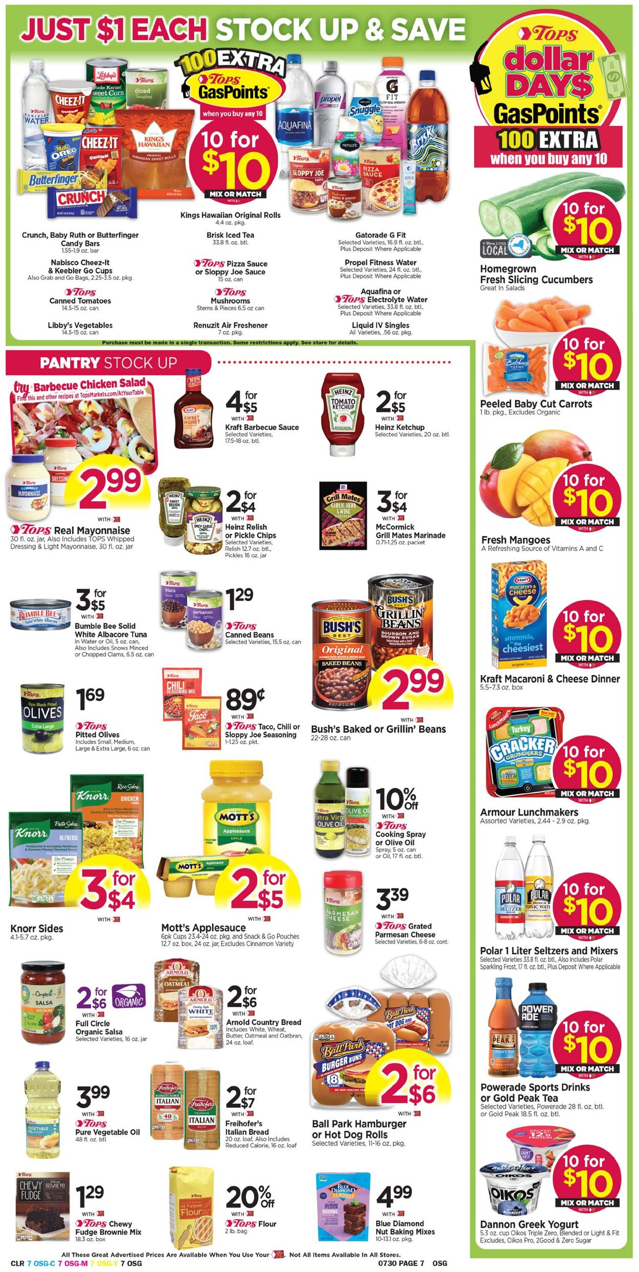 Tops Friendly Markets Current weekly ad 07/24 - 07/30/2022 [7 ...