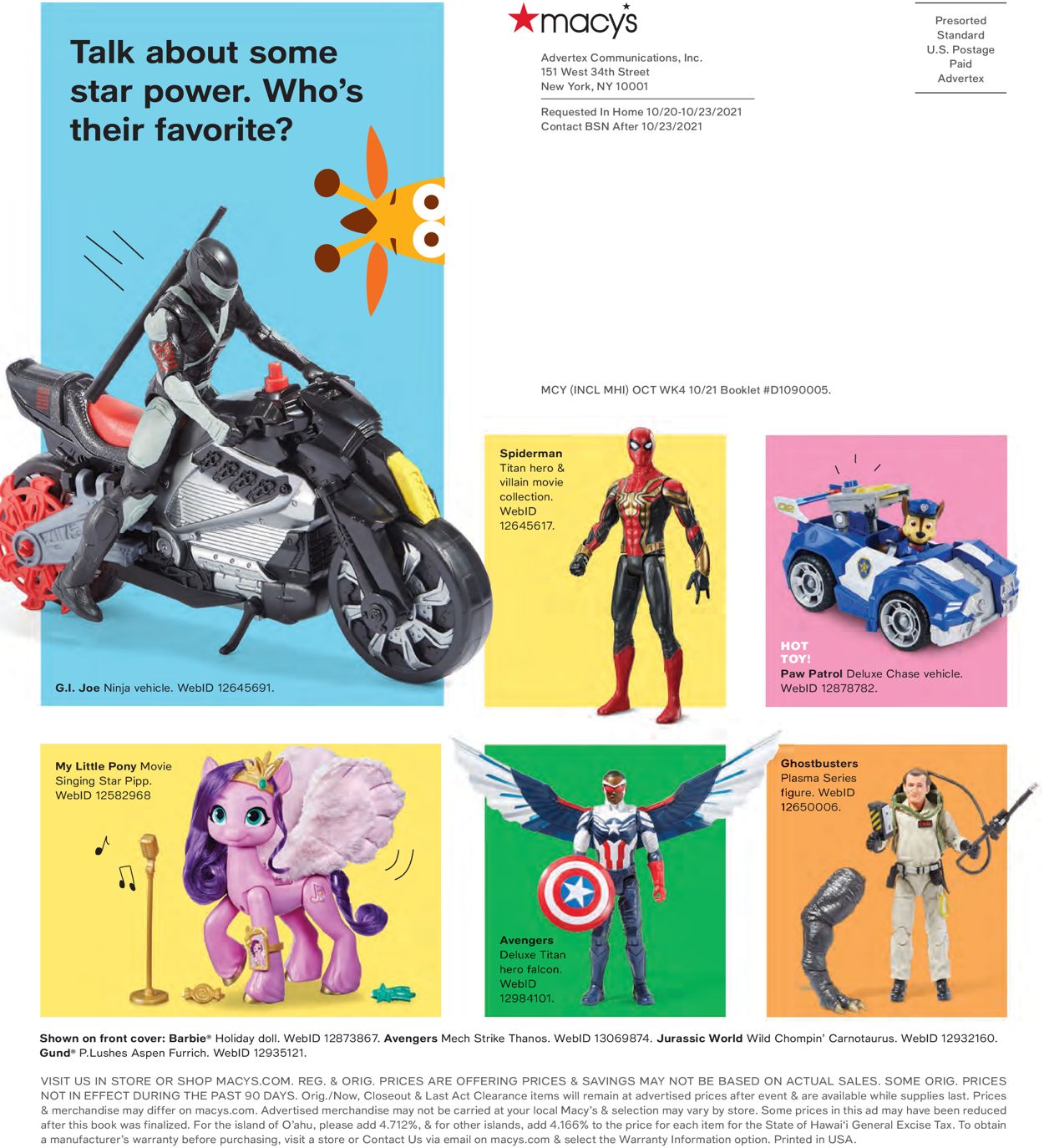 Catalogue Toys''R''Us CHRISTMAS 2021 from 11/23/2021