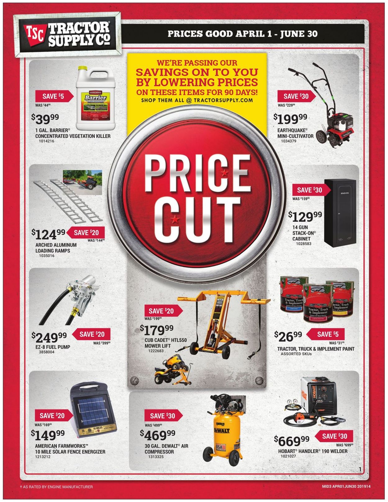 Catalogue Tractor Supply from 04/01/2019