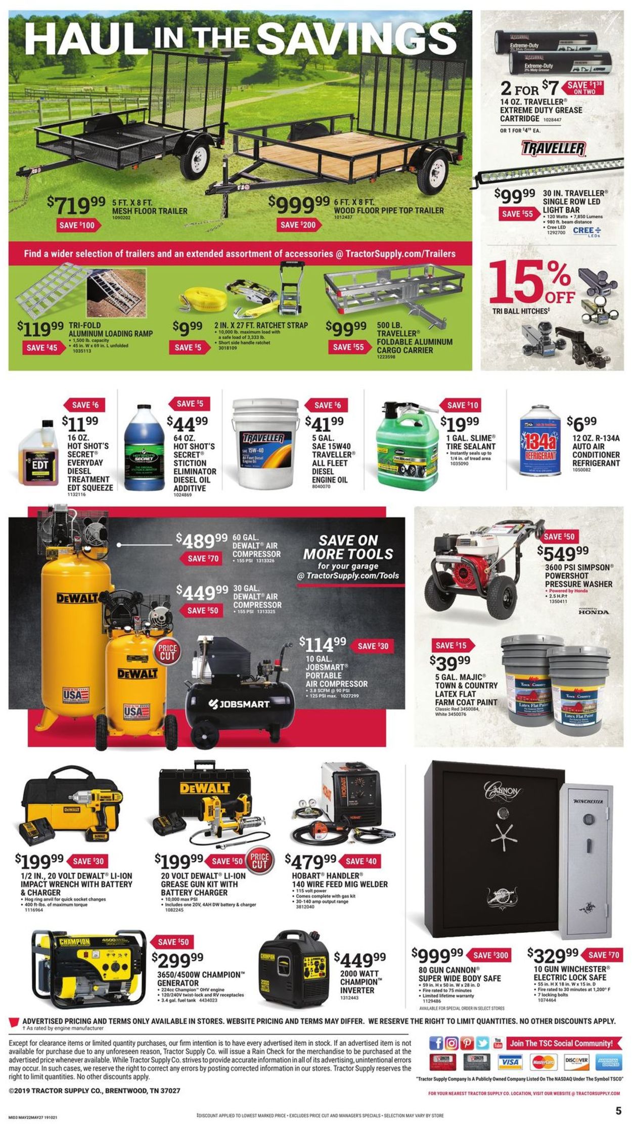 Catalogue Tractor Supply from 05/22/2019