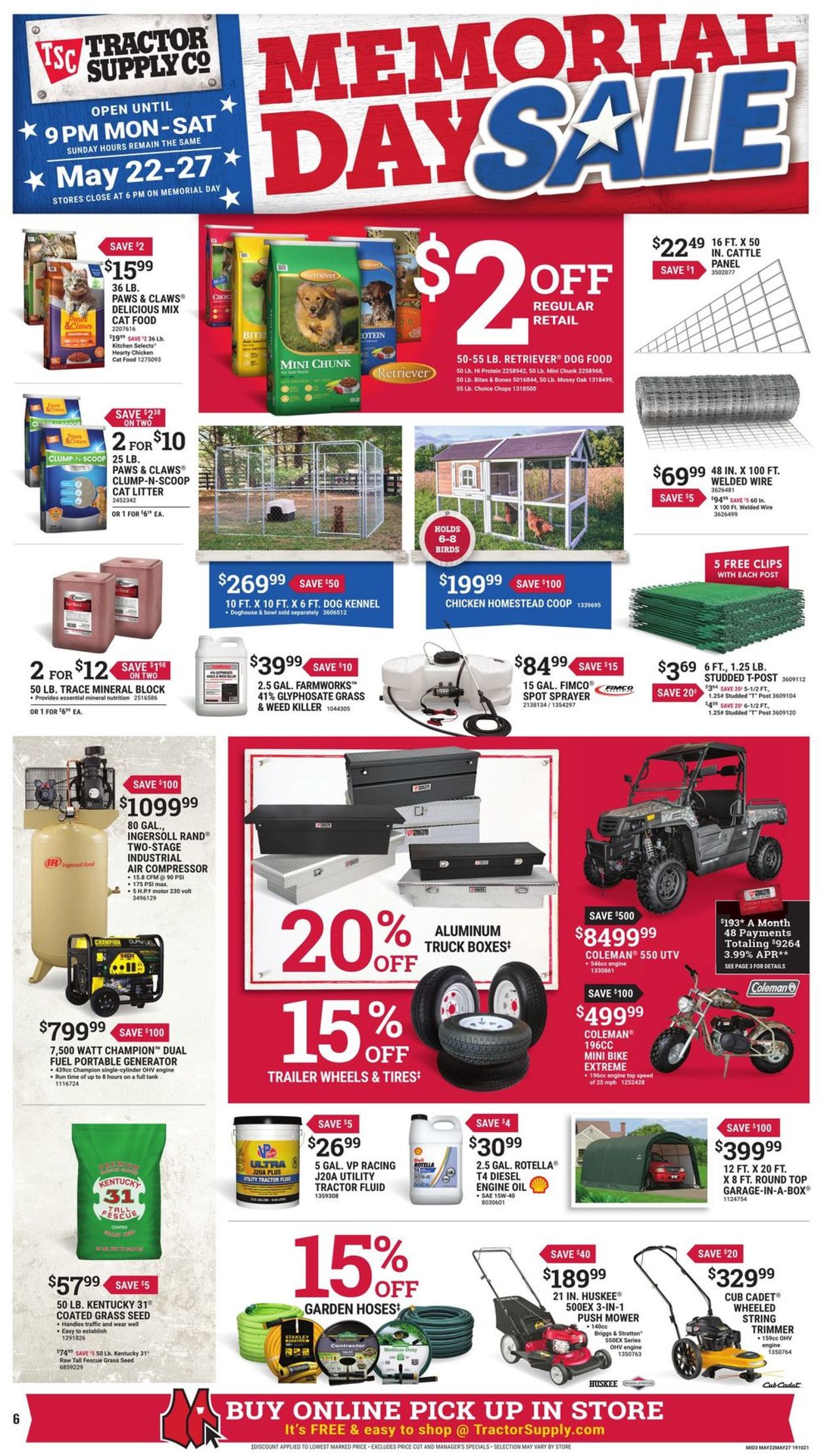 Catalogue Tractor Supply from 05/22/2019
