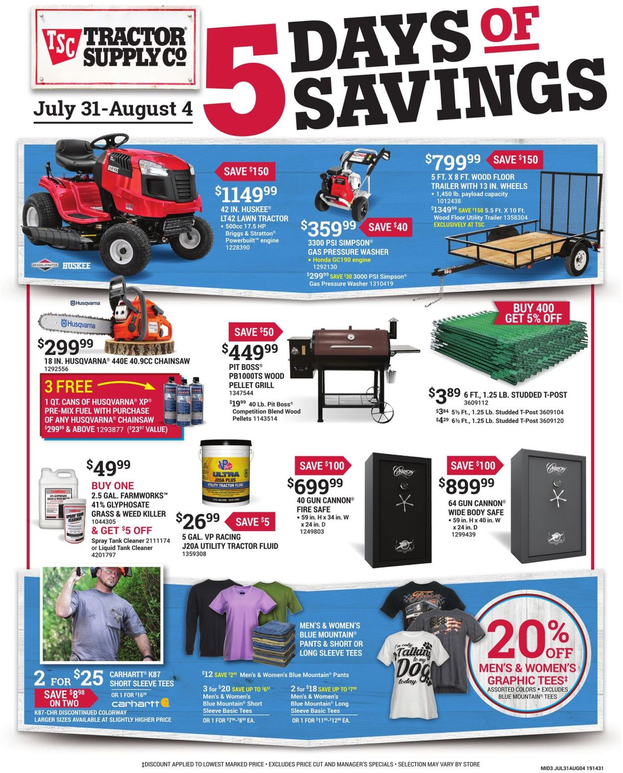 Tractor Supply Current weekly ad 07/31 08/04/2019