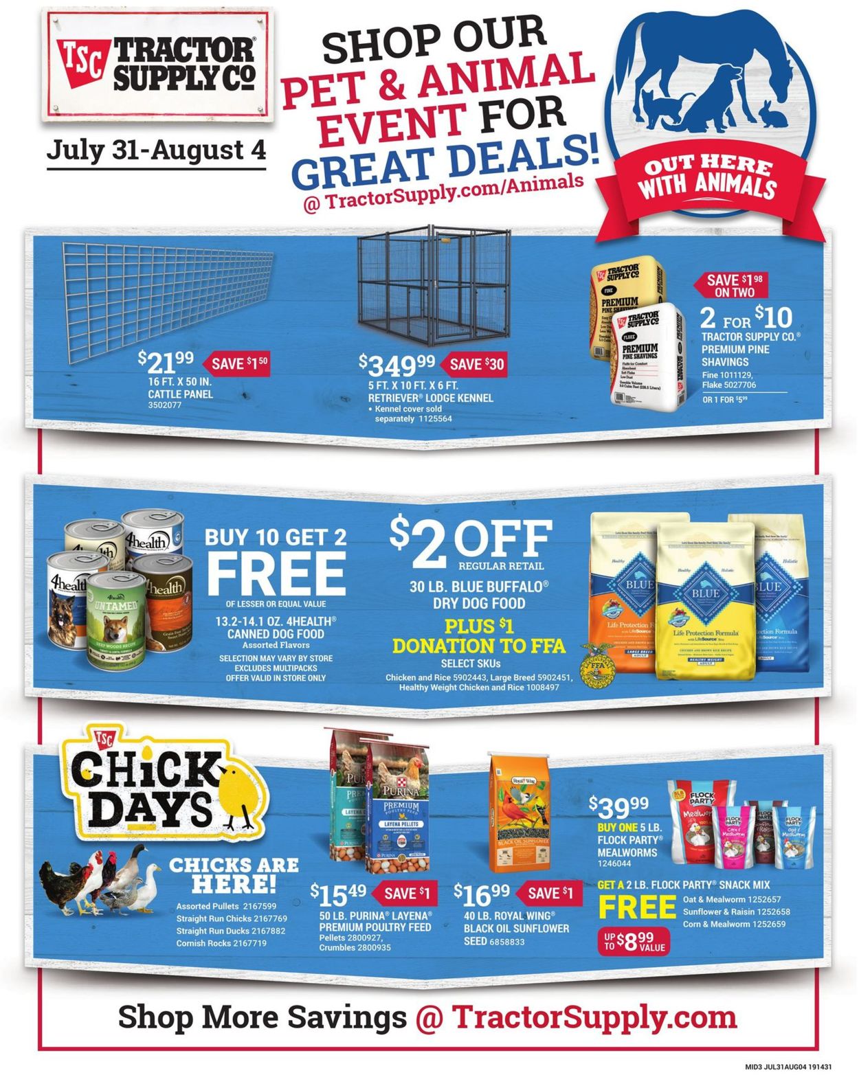 Catalogue Tractor Supply from 07/31/2019