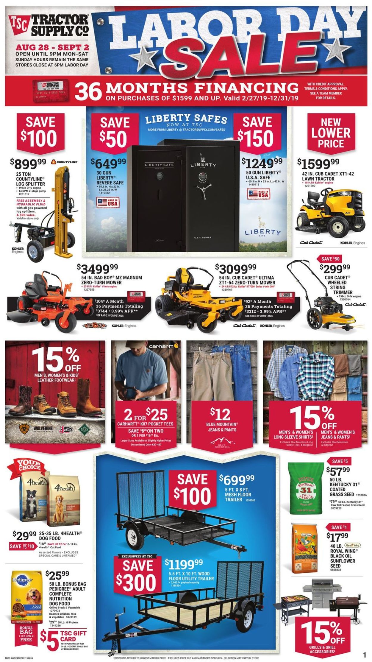Tractor Supply Current weekly ad 08/28 09/02/2019