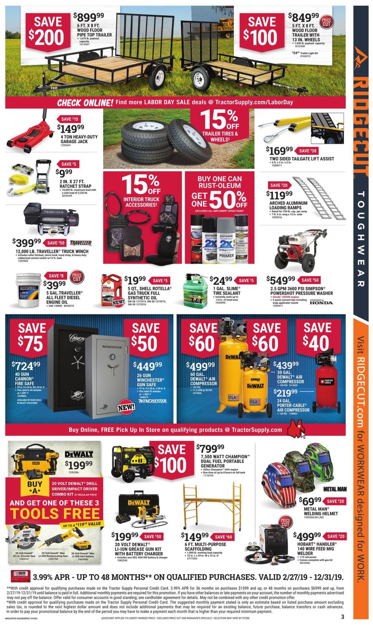 Catalogue Tractor Supply from 08/28/2019