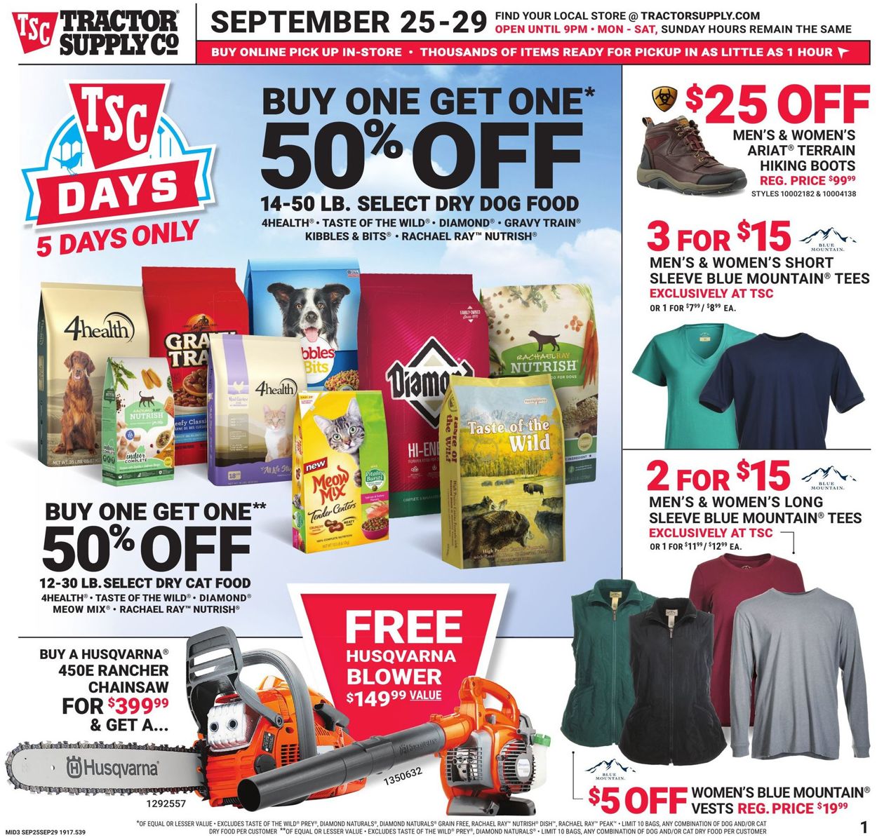 Tractor Supply Current weekly ad 09/25 09/29/2019 frequent ads com